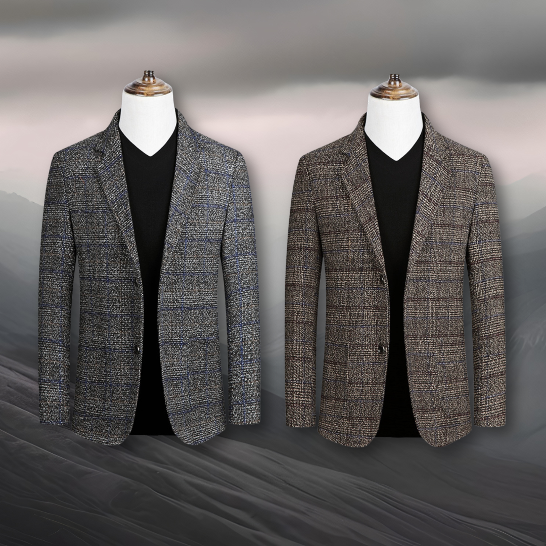 HiverCo™ | Blazer élégant pour homme en tissu à carreaux