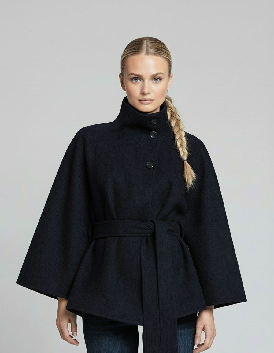 HiverCo™| Manteau cape ceinturé