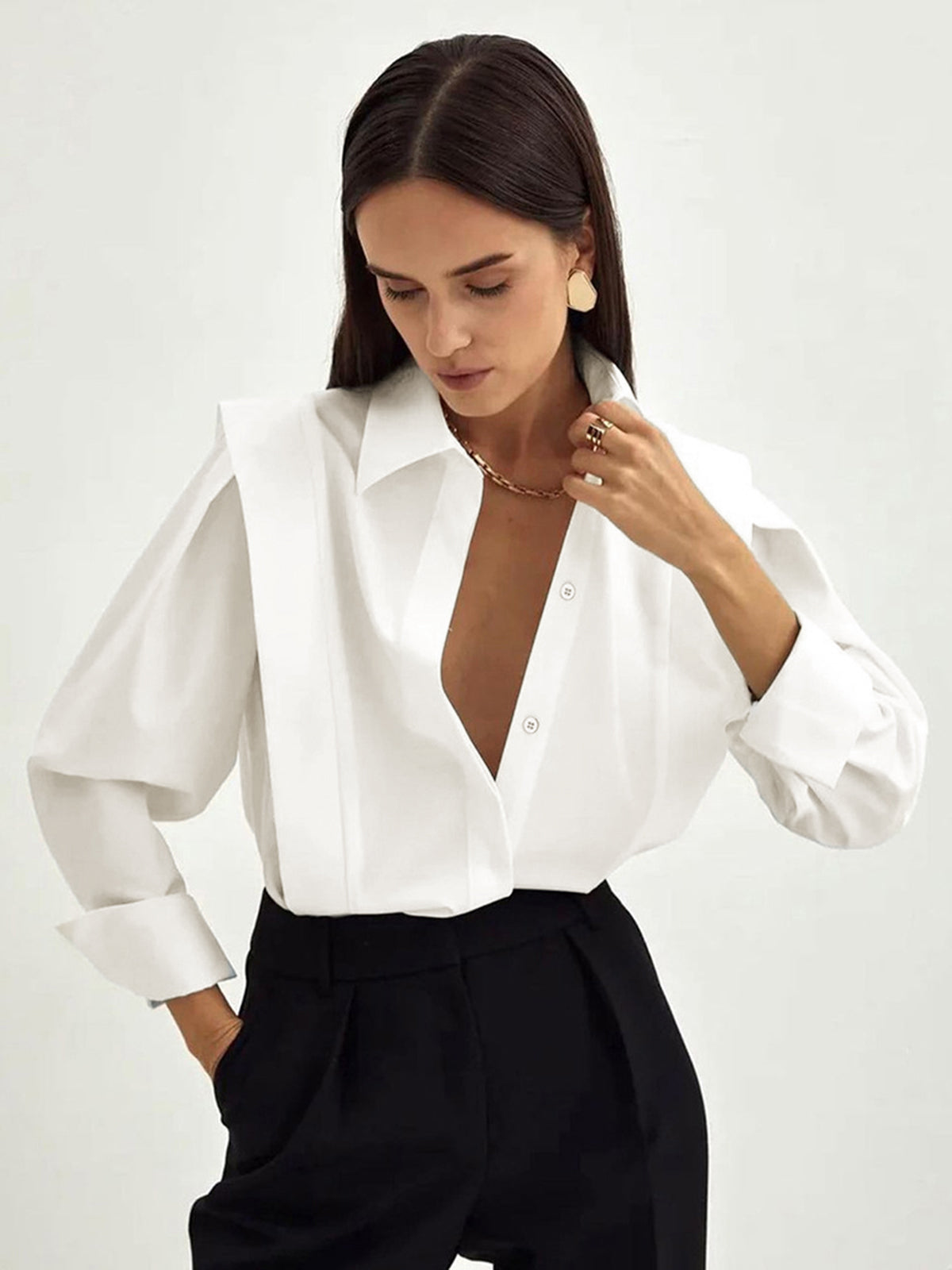 HiverCo™ | Blouse à boutons